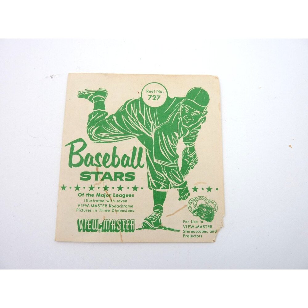 Sawyers View Master Baseball Stars reel no 727 BOOKLET ONLY